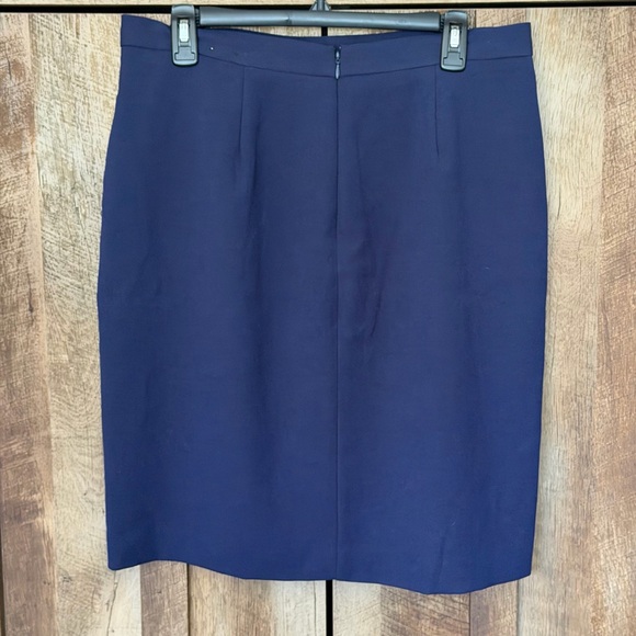 Banana Republic Dark Blue Pencil Skirt - Picture 7 of 12
